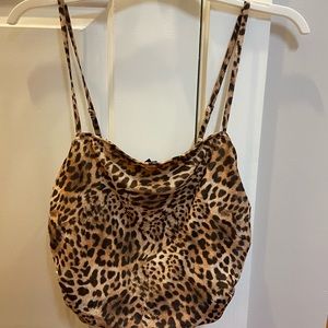 Leopard crop top